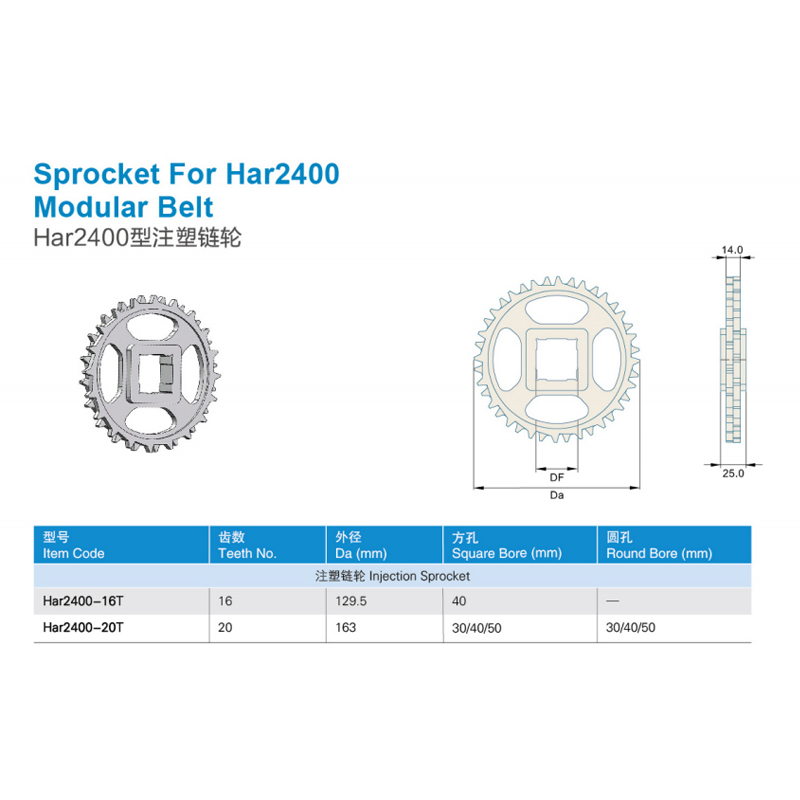 Sprockets Sprocket for Cbms2400 modular belt
