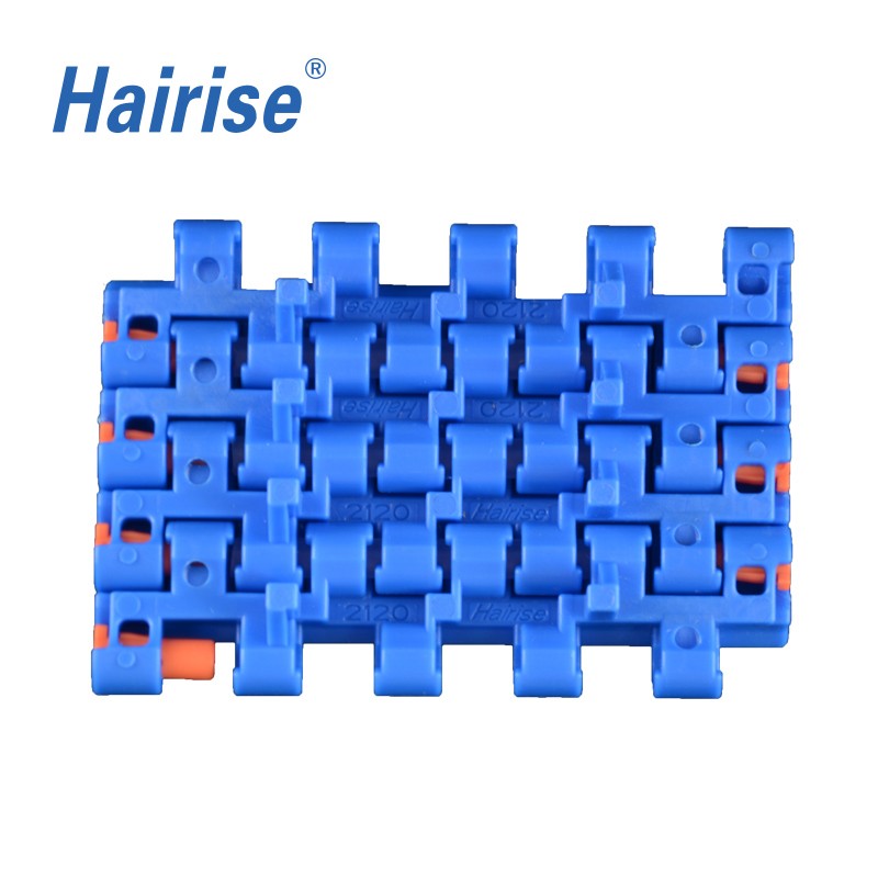 Plastic Modular Belts Cbms2120 series flat top with positrack modular belt