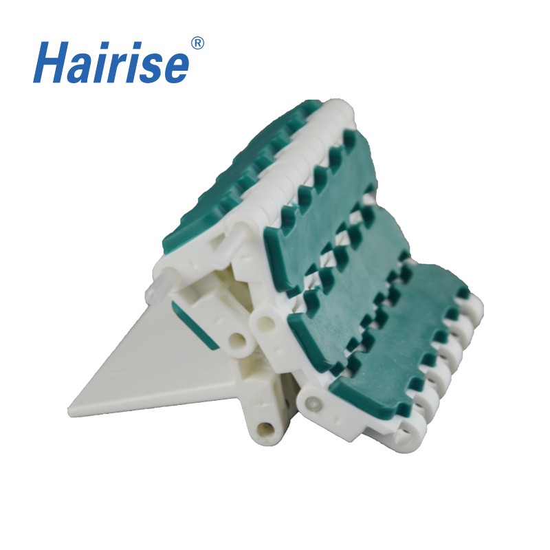 Plastic Modular Belts Cbms2520 series rubber top modular belt