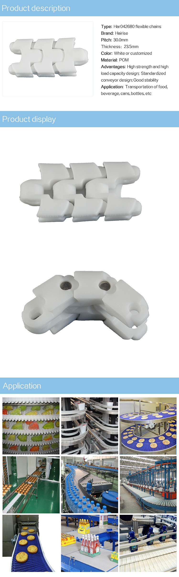 Flexible Chains Cbms042680 series flexible chains