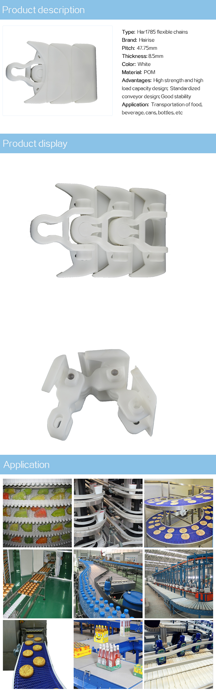 Flexible Chains Cbms1785 series flexible chains