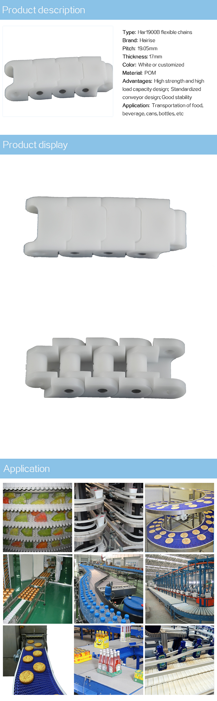 Flexible Chains Cbms1900B series flexible chains
